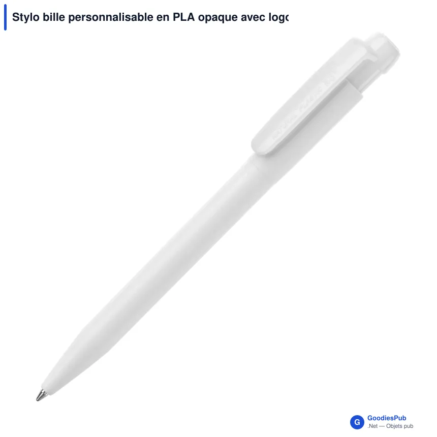 Stylo bille personnalisable en PLA opaque avec logo - Stilolinea Ingeo Pen - Image 5