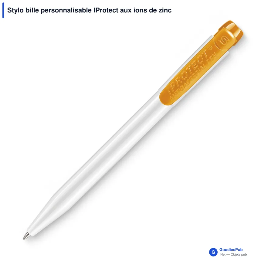 Stylo bille personnalisable IProtect aux ions de zinc avec logo - Stilolinea - Image 5