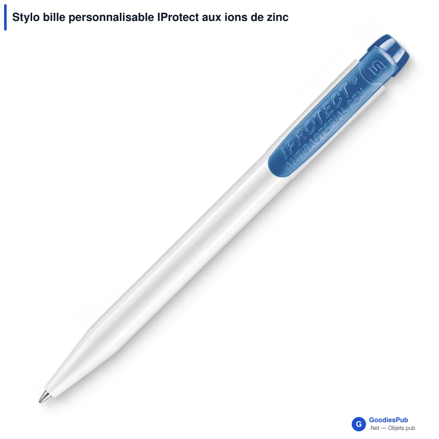 Stylo bille personnalisable IProtect aux ions de zinc avec logo - Stilolinea - Image 6