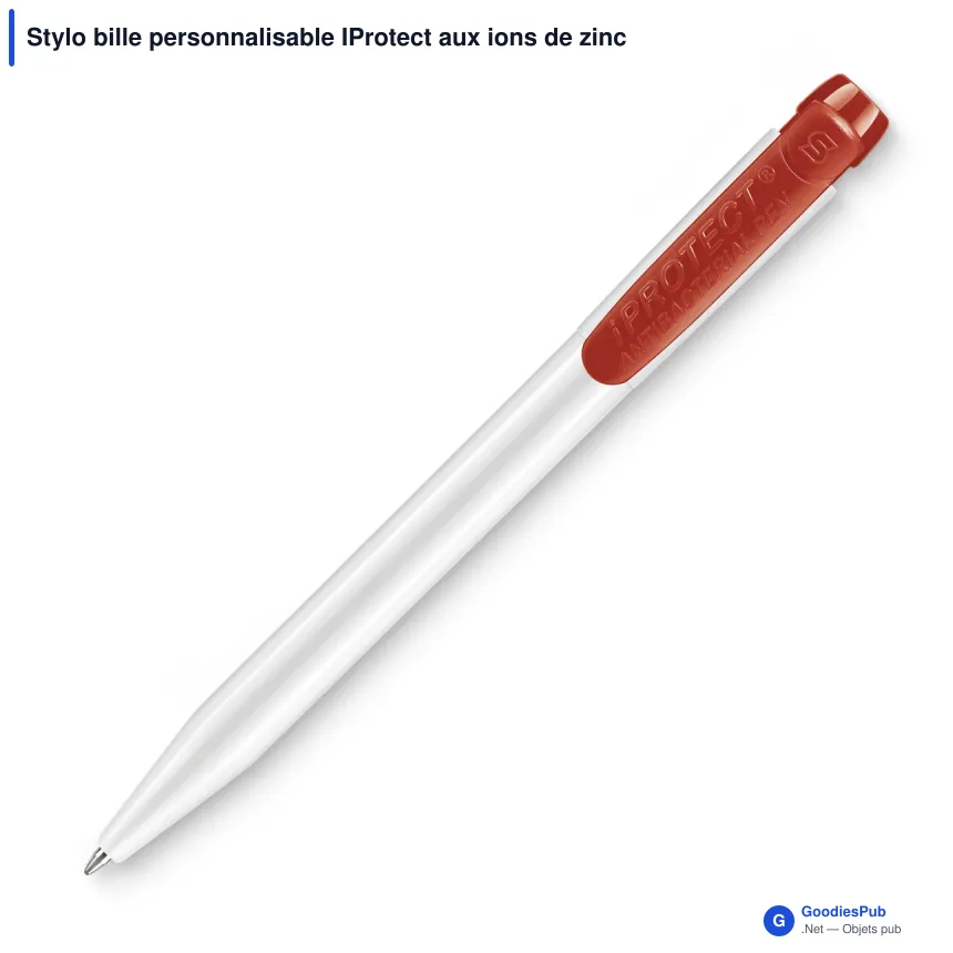 Stylo bille personnalisable IProtect aux ions de zinc avec logo - Stilolinea - Image 7
