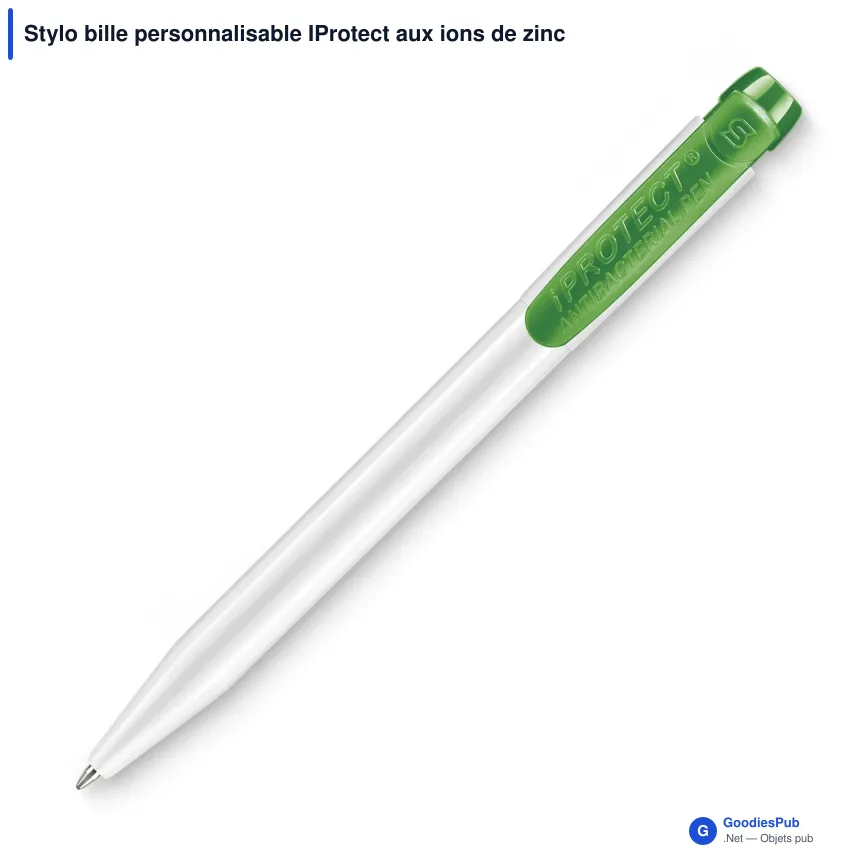 Stylo bille personnalisable IProtect aux ions de zinc avec logo - Stilolinea - Image 9