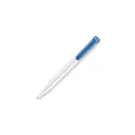 Variante Blanc / Bleu - Stylo bille personnalisable IProtect aux ions de zinc avec logo - Stilolinea
