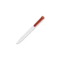 Variante Blanc / Rouge - Stylo bille personnalisable IProtect aux ions de zinc avec logo - Stilolinea