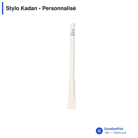 Stylo bille personnalisable Kadan avec logo en carton recyclé - Image 2