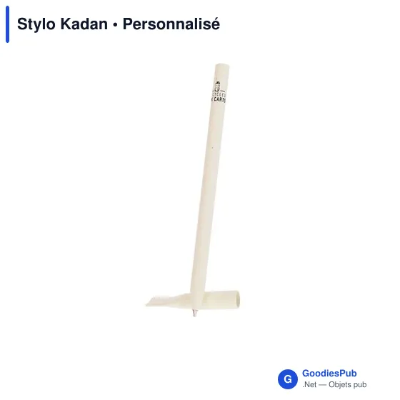 Stylo bille personnalisable Kadan avec logo en carton recyclé - Image 3