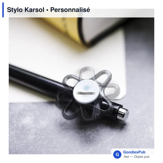 Stylo à bille personnalisable Karsol avec logo - Rouge - Image 3