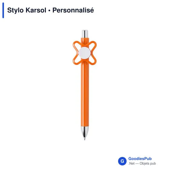 Stylo à bille personnalisable Karsol avec logo - Rouge - Image 5