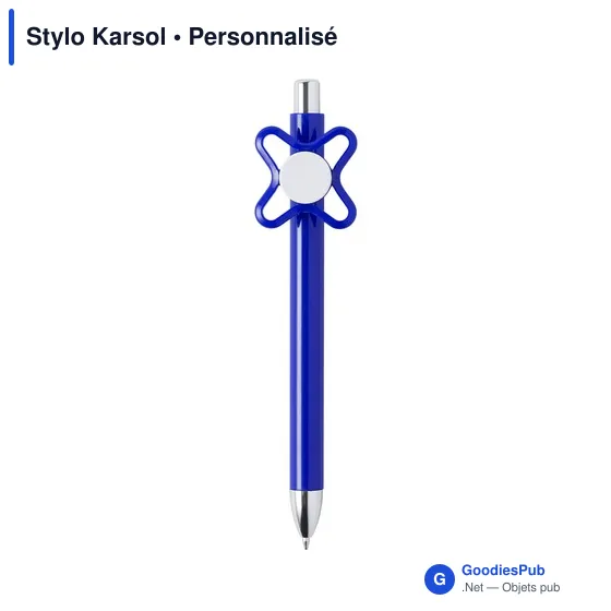 Stylo à bille personnalisable Karsol avec logo - Rouge - Image 10