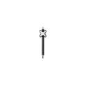 Variante noir - Stylo à bille personnalisable Karsol avec logo - Rouge