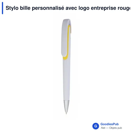 Stylo bille personnalisable Klinch avec logo - Design audacieux - Image 1