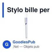 Stylo bille personnalisable Klinch avec logo - Design audacieux - Miniature 5
