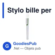 Stylo bille personnalisable Klinch avec logo - Design audacieux - Miniature 7