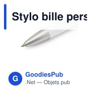 Stylo bille personnalisable Klinch avec logo - Design audacieux - Miniature 9