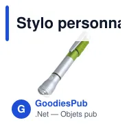 Stylo personnalisé avec logo - Lampe de poche intégrée - Miniature 1