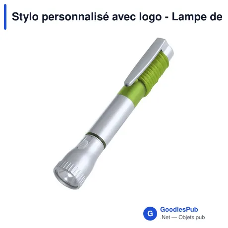 Stylo personnalisé avec logo - Lampe de poche intégrée