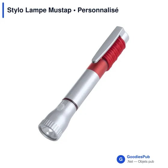 Stylo personnalisé avec logo - Lampe de poche intégrée - Image 2