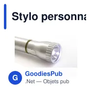 Stylo personnalisé avec logo - Lampe de poche intégrée - Miniature 3