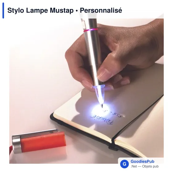 Stylo personnalisé avec logo - Lampe de poche intégrée - Image 6