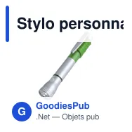 Stylo personnalisé avec logo - Lampe de poche intégrée - Miniature 7