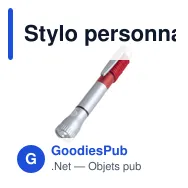 Stylo personnalisé avec logo - Lampe de poche intégrée - Miniature 8