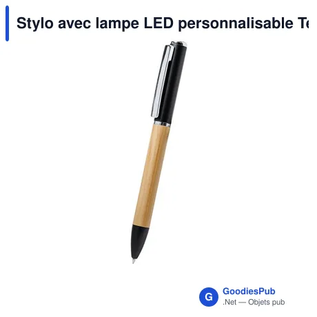 Stylo avec lampe LED personnalisable Telnay - logo possible