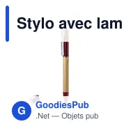 Stylo avec lampe LED personnalisable Telnay - logo possible - Miniature 5