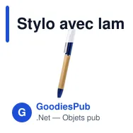 Stylo avec lampe LED personnalisable Telnay - logo possible - Miniature 10