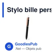 Stylo bille personnalisable en aluminium noir avec logo - Miniature 3