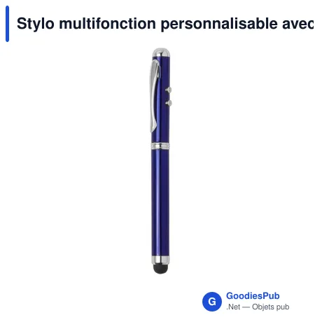 Stylo multifonction personnalisable avec logo - Stylo Laser Snarry