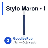 Stylo Maron - Miniature 1
