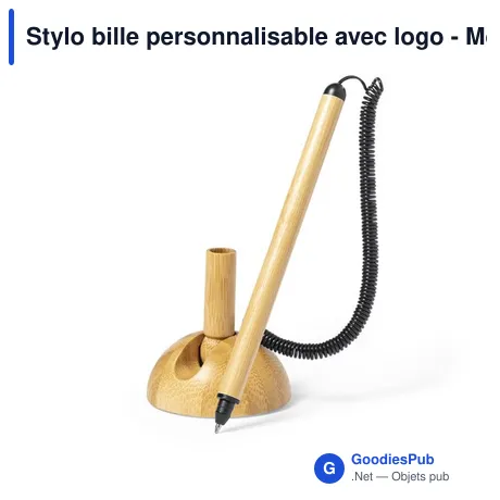 Stylo bille personnalisable avec logo - Modèle Nature