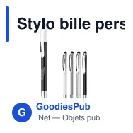 Stylo bille personnalisable en aluminium finition métal avec logo - Modena - Miniature 1
