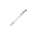 Variante Blanc - Stylo bille personnalisable en aluminium finition métal avec logo - Modena