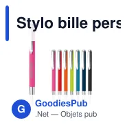 Stylo bille personnalisable en aluminium toucher doux avec logo - Modena - Miniature 1