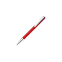Variante Rouge - Stylo bille personnalisable en aluminium toucher doux avec logo - Modena