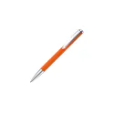 Variante Orange - Stylo bille personnalisable en aluminium toucher doux avec logo - Modena