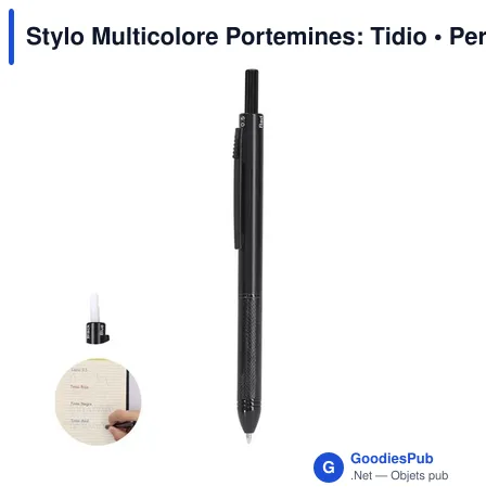 Stylo Multicolore Portemines: Tidio