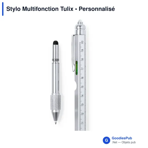 Stylo bille multifonction personnalisable avec logo - Image 2