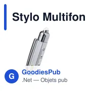 Stylo bille multifonction personnalisable avec logo - Miniature 3