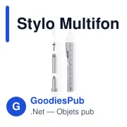 Stylo bille multifonction personnalisable avec logo - Miniature 4
