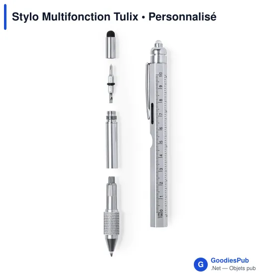 Stylo bille multifonction personnalisable avec logo - Image 4