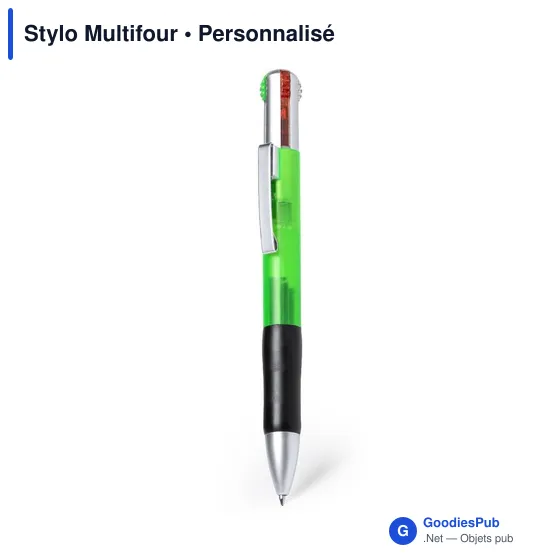 Stylo bille personnalisable avec logo - 4 en 1 - Image 2