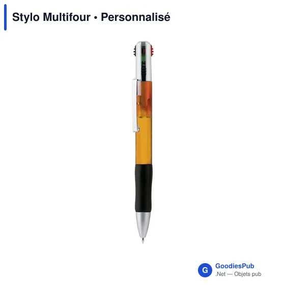 Stylo bille personnalisable avec logo - 4 en 1 - Image 3