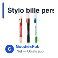 Stylo bille personnalisable en ABS avec grip caoutchouc - Nash Combi - Miniature 1