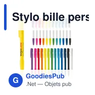 Stylo bille personnalisable en ABS opaque avec logo - Nash - Miniature 1