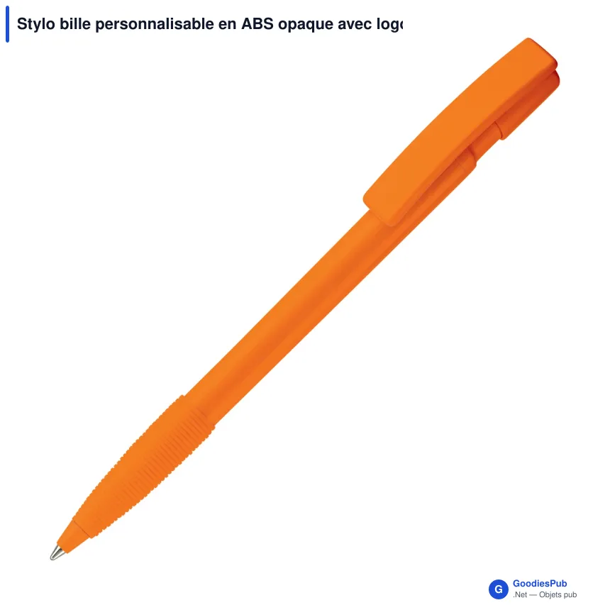 Stylo bille personnalisable en ABS opaque avec logo - Nash - Image 11