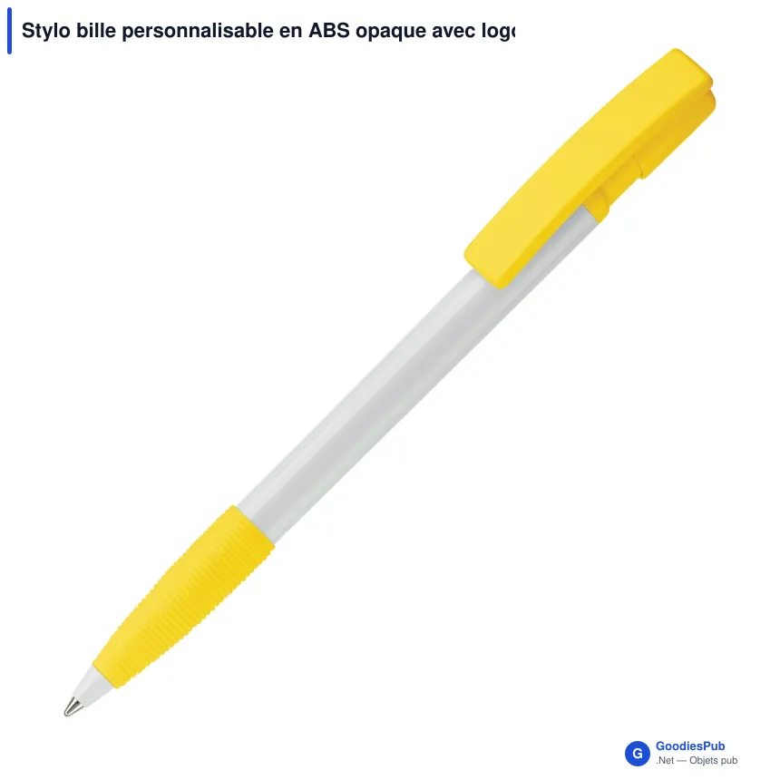 Stylo bille personnalisable en ABS opaque avec logo - Nash - Image 12