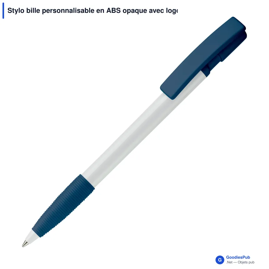 Stylo bille personnalisable en ABS opaque avec logo - Nash - Image 3