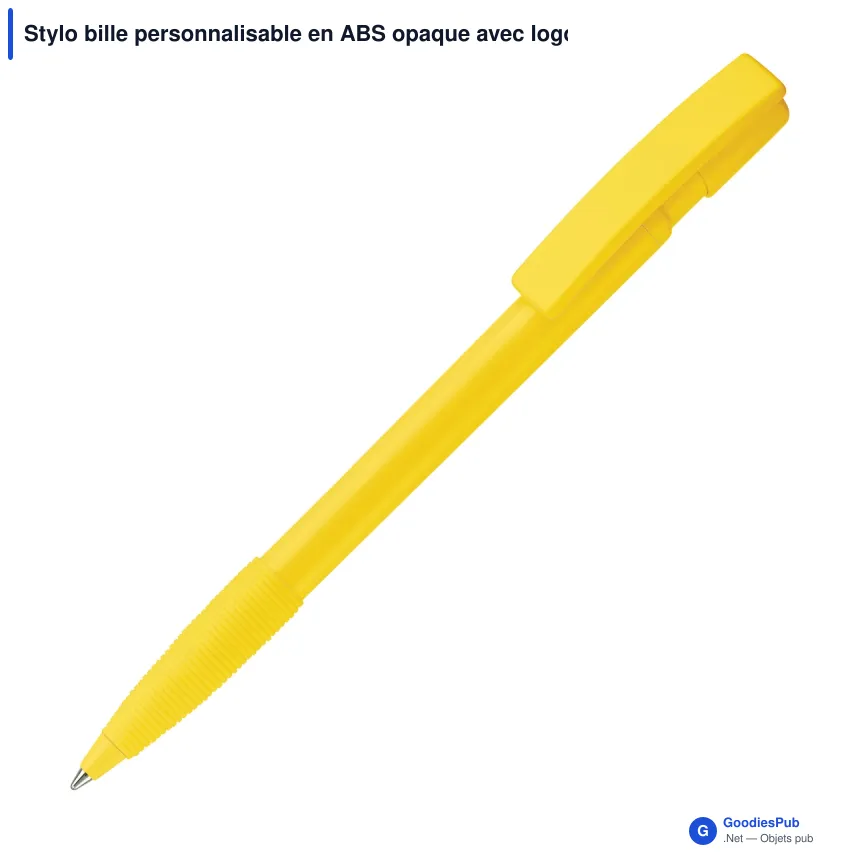 Stylo bille personnalisable en ABS opaque avec logo - Nash - Image 4