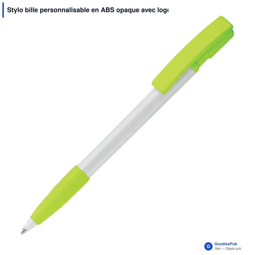 Stylo bille personnalisable en ABS opaque avec logo - Nash - Image 5